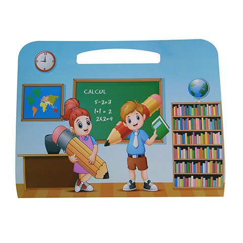 Cartonnage scolaire Diptyque Valisette pour portrait 18x24 - Leçon du Jour