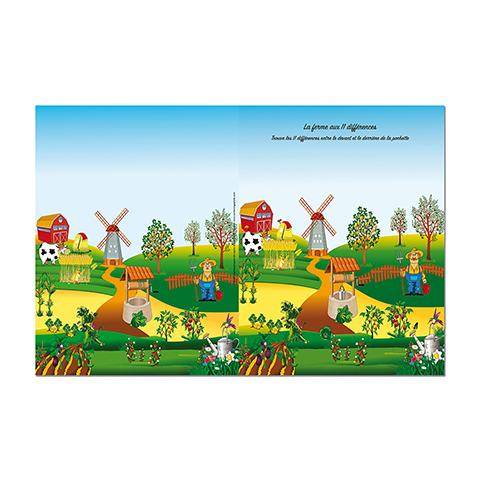 Cartonnage scolaire Diptyque pour portrait 13x18 - Farmer
