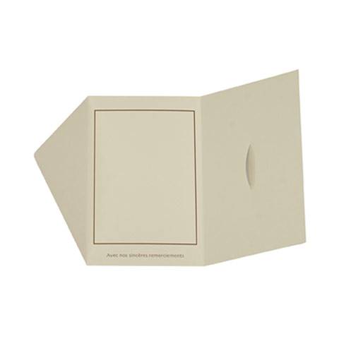Cartonnage photo Chemise enveloppe remerciement 10x15