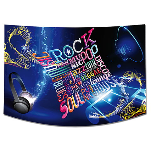 Cartonnage scolaire Chemise photo portrait 13x18/18x24/20x30 Musique + rabat Collé