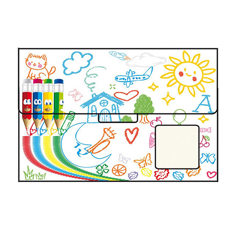 Pochette cartonnée scolaire pour format photo 20x30 - DESSIN