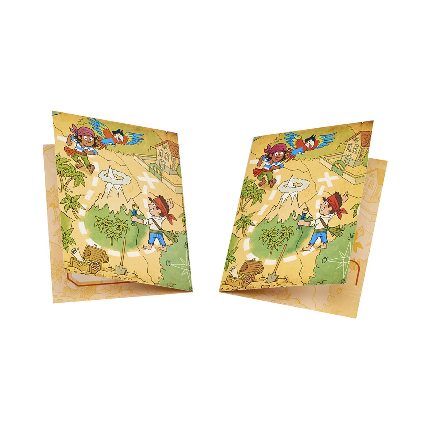 Cartonnage scolaire Diptyque pour portrait 13x18 - Pirate