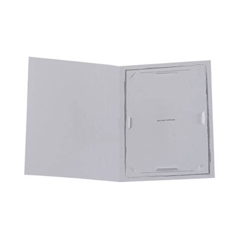 Cartonnage photo Chemise reportage blanc Fusain gris 13x18/13x19