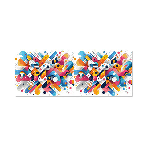 Cartonnage scolaire Chemise photo 18x24/18x27/20x30 ABSTRAIT + rabat Collé