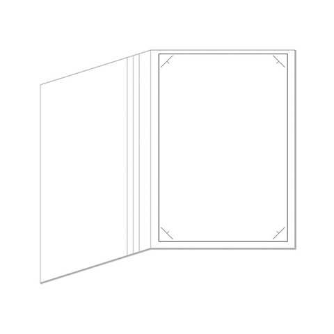 Cartonnage photo Chemise reportage Filet Noir 20x30