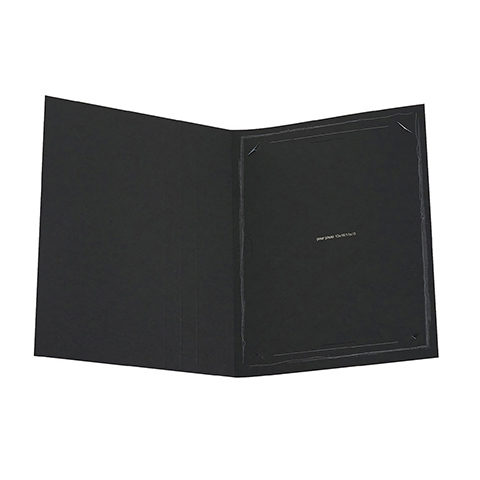 Cartonnage photo Chemise reportage noire Fusain argent 13x18/13x19