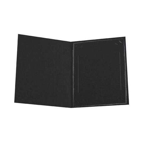 Cartonnage photo Chemise reportage noire Fusain argent 15x23/18x24