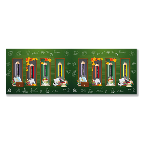 Cartonnage scolaire Chemise photo 18x24/18x27/20x30 CRAYONS + rabat Collé