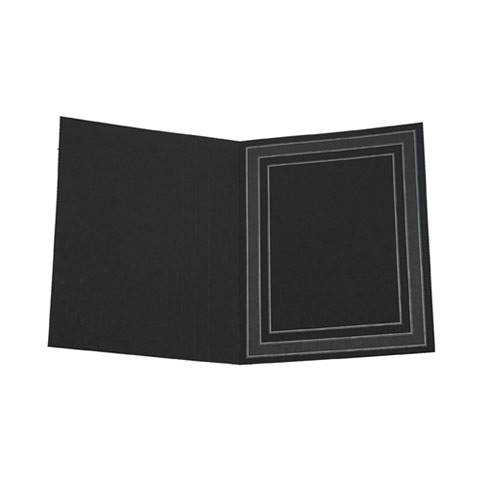 Cartonnage photo Chemise portrait multiformat noire 21x27