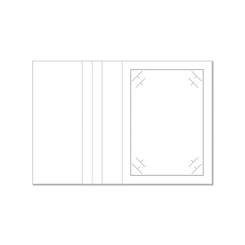 Cartonnage photo Chemise reportage Filet Noir 9x13/10x15