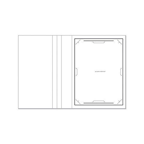 Cartonnage photo Chemise reportage Filet Noir 15x20/15x21 