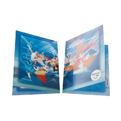 Cartonnage scolaire Diptyque pour portrait 13x18 - Fun