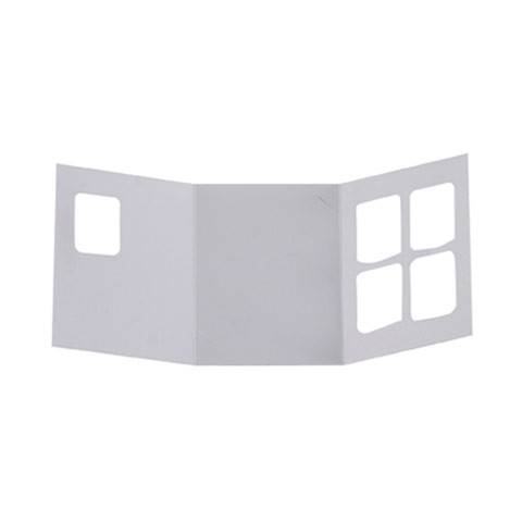 Cartonnage photo Identités Polaroid Blanc 3 Volets