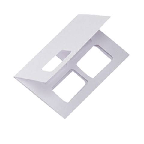 Cartonnage photo Identités Polaroid Blanc 3 Volets