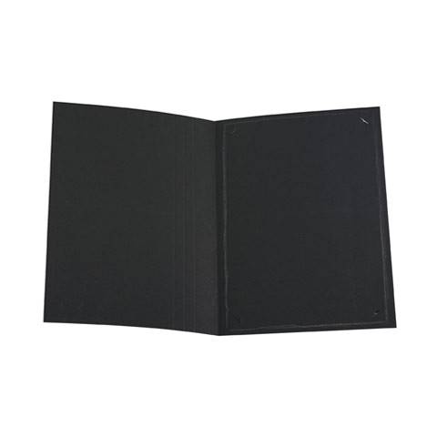 Cartonnage photo Chemise reportage noire Fusain argent 20x30