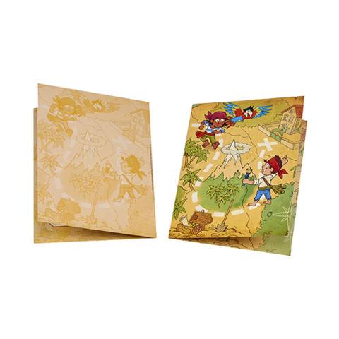 Cartonnage scolaire Diptyque pour portrait 18x24 - Pirate